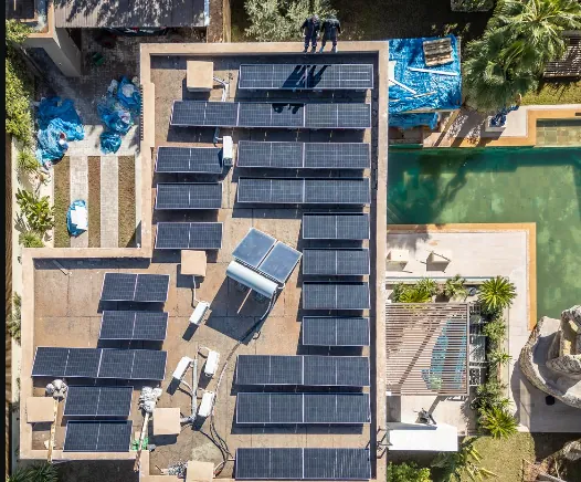 Installation solaire GreenSolarSun sur une villa à Marrakech